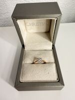 Verlobungsring 750/18 K Roségold mit Diamanten 0.34 ct H/si