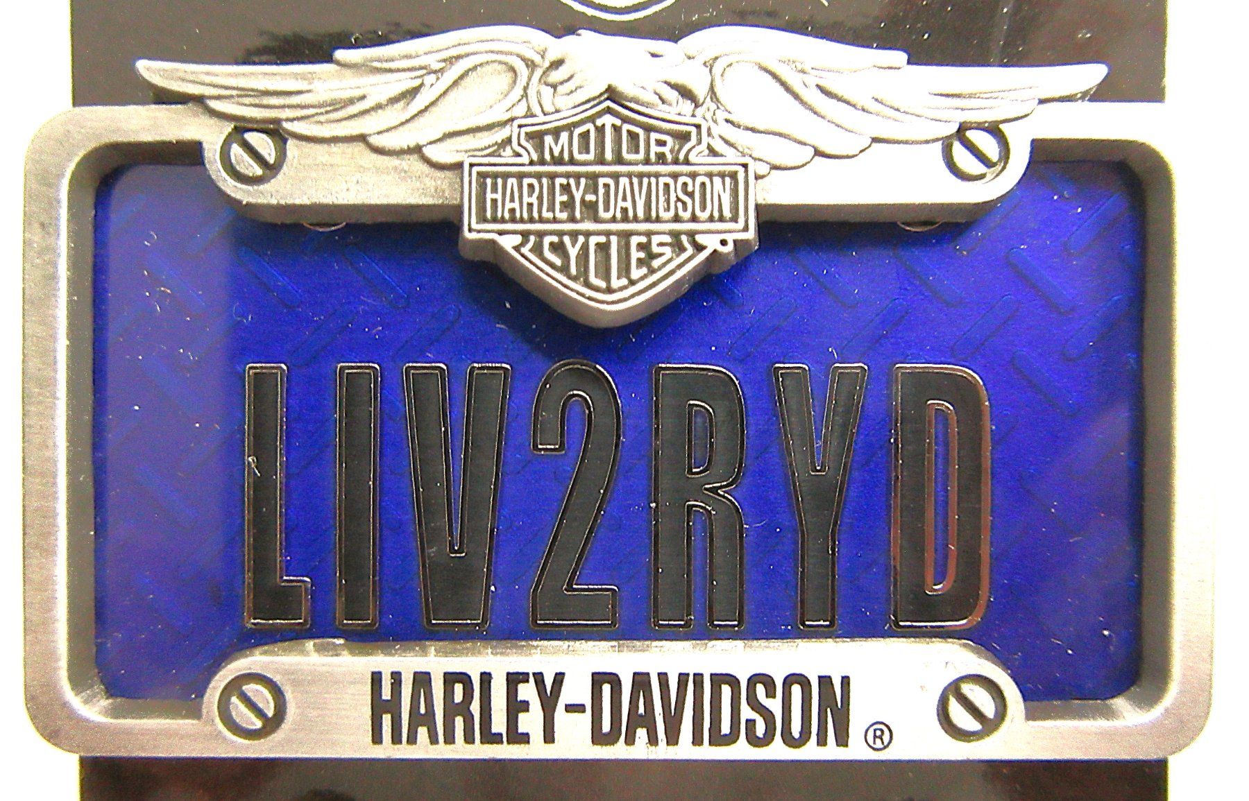 Harley-Davidson Placchette & Badge: HD 2NÄGEL-PIN HARLEY-DAVIDSON "LIVE2RYD" MIT SECURITY-CLIP – Usato da Ettingen venduto da Hausi4711 1