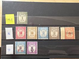 Série timbres taxe 1927-1931 neufs **/*