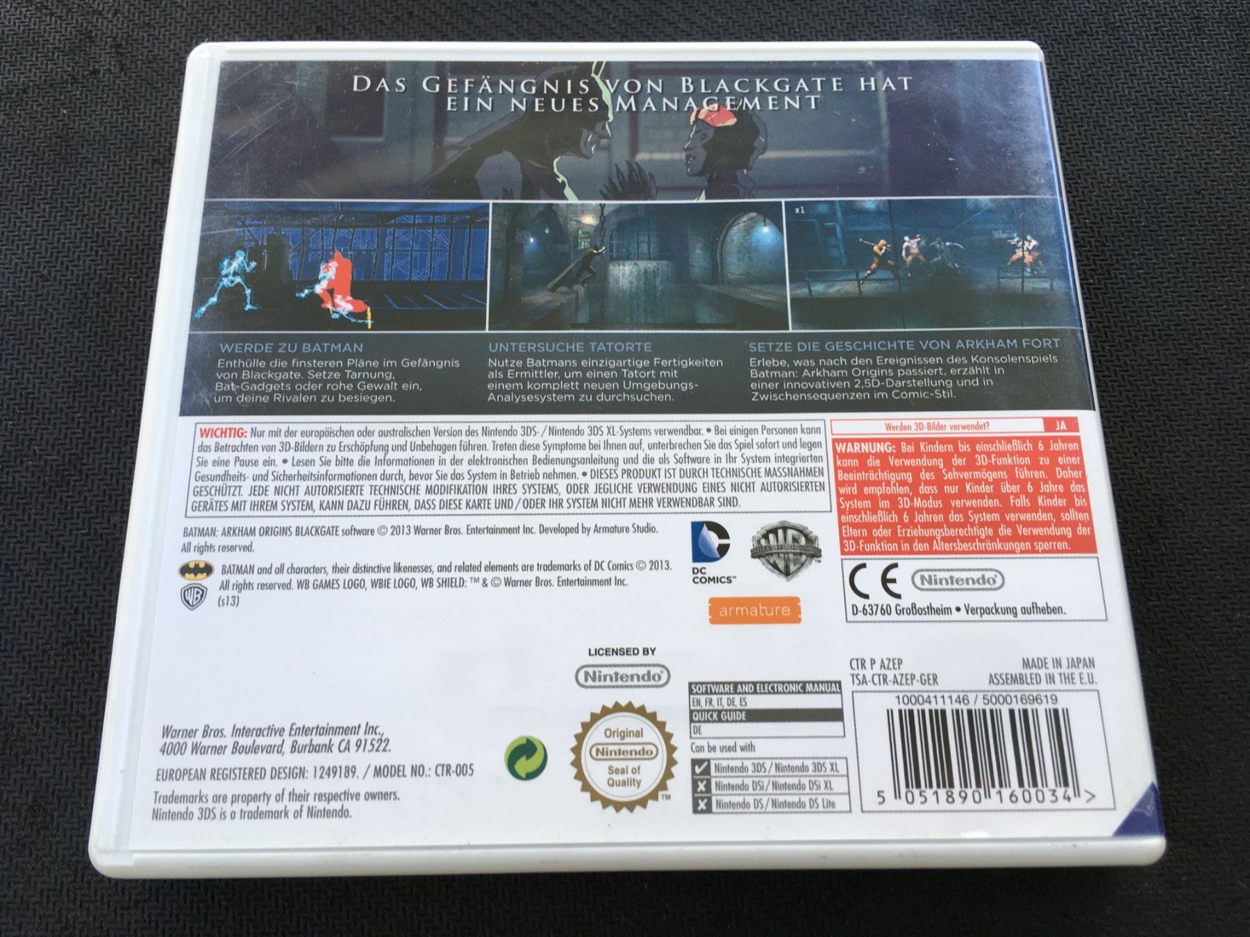 Nintendo Giochi: Batman Arkham Origins Blackgate - Nintendo 3ds – Usato da St.Gallen venduto da sjosjo 1