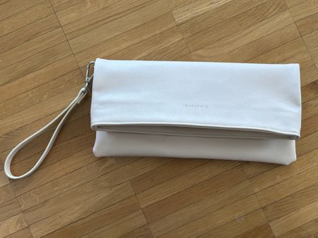 Umhängetasche und Clutch beige
