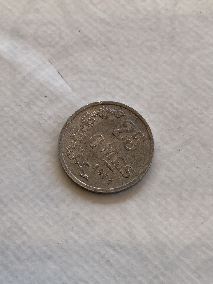 Tutti le monete: Luxembourg - 25 centimes - 1954 – Usato da Payerne venduto da Mike1682