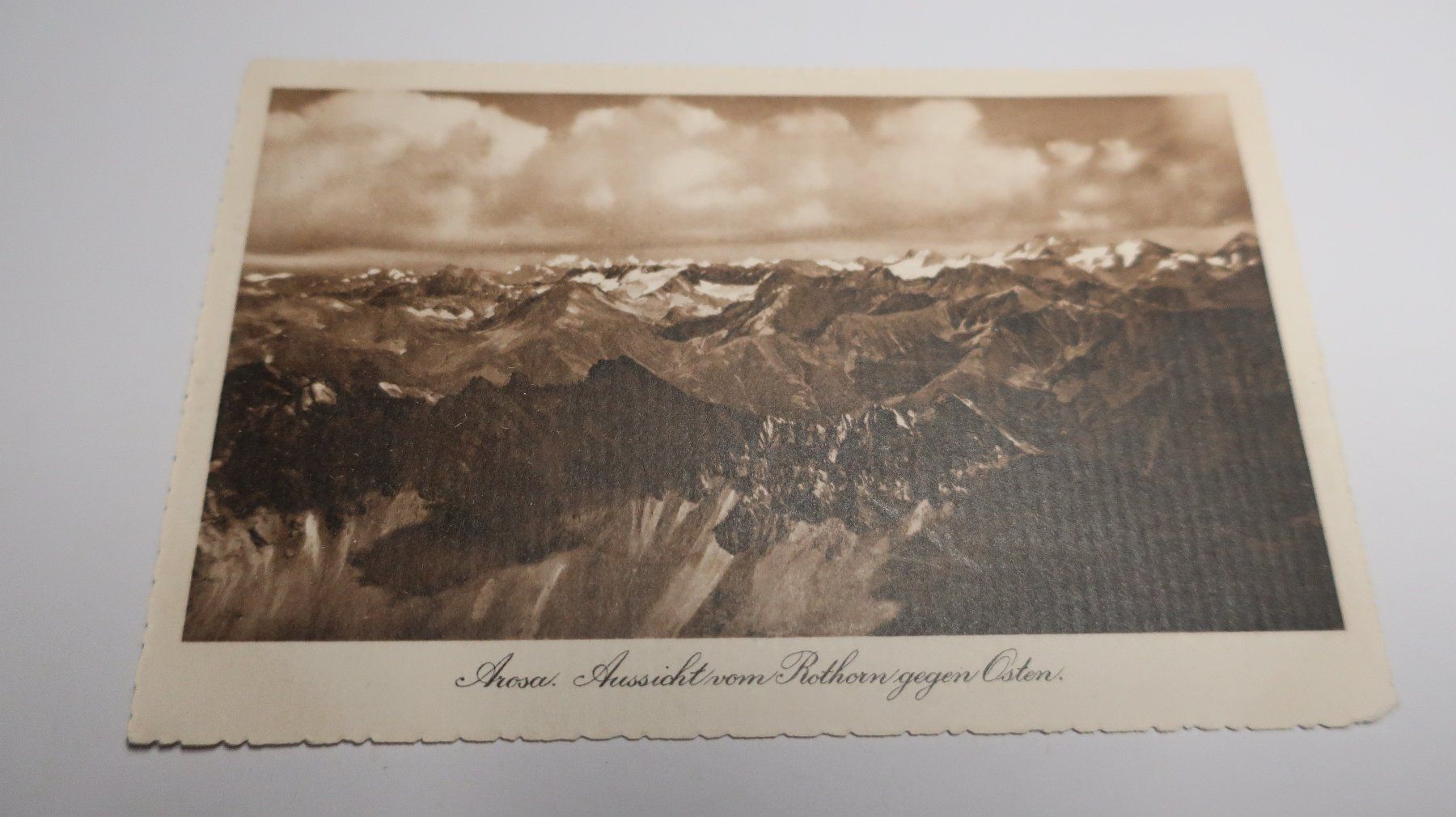 Ansichtskarten: Arosa Aussichtvom Rothorn gegen Osten – Gebraucht aus Cormoret von Pascalll2001 1