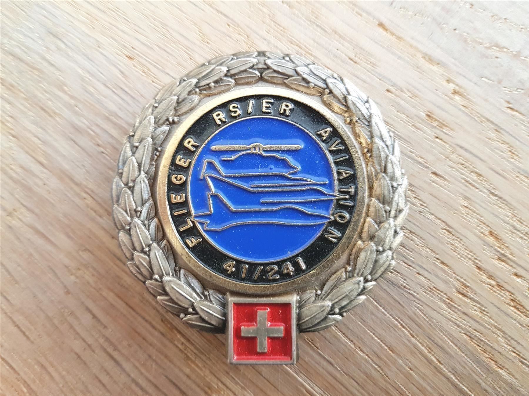 Placchette & Badge: Béret Emblem FLIEGER RS ER AVIATION 241 – Usato da Erlinsbach venduto da S700