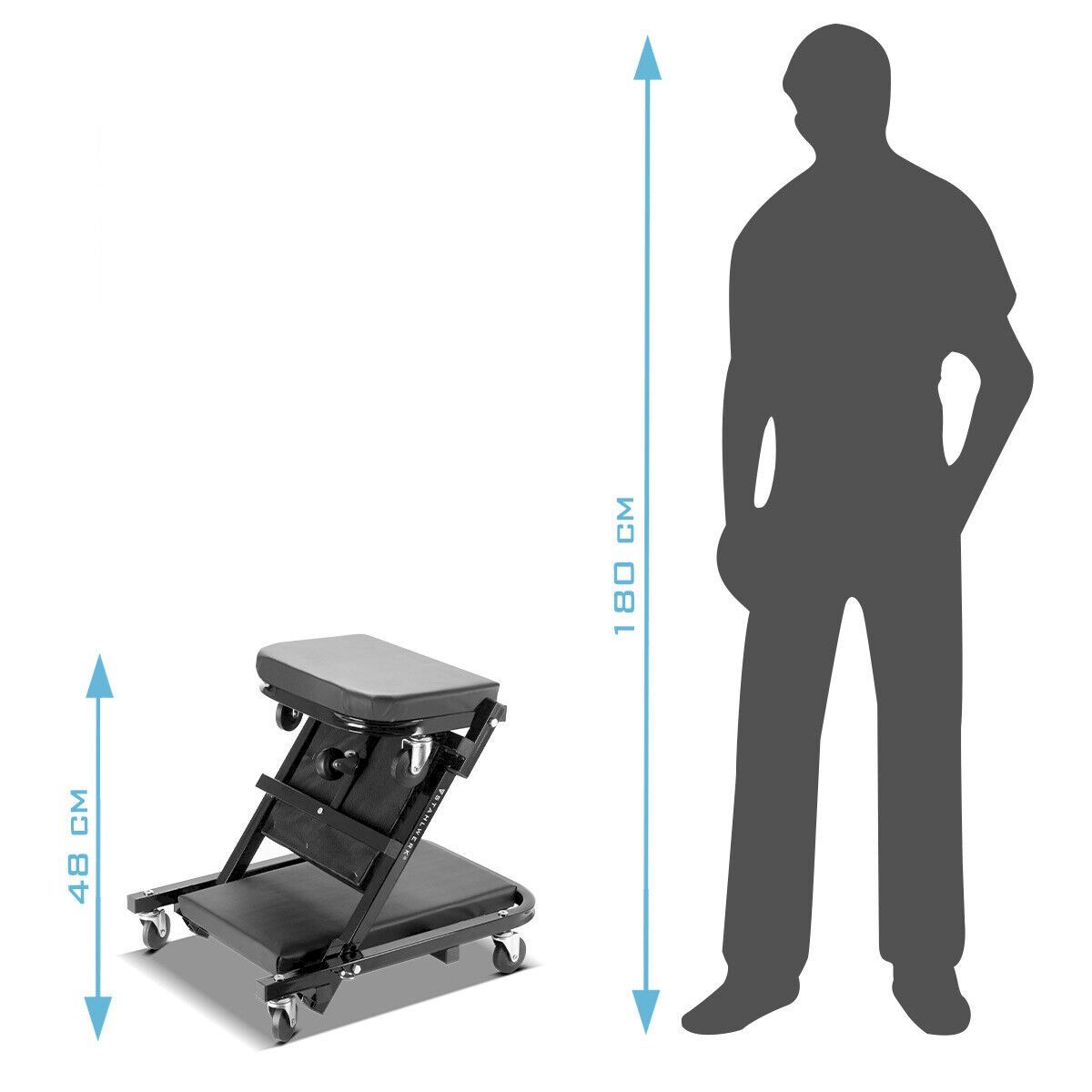 Piattaforme elevatrici & Crick: STAHLWERK 2 in 1 Werkstatthocker – Nuovo e nell'imballaggio originale da Bottighofen venduto da zaap 7