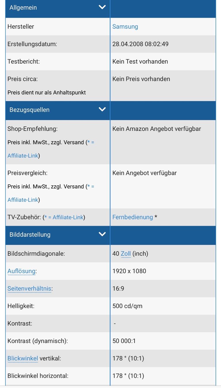 Fernseher: Samsung TV – Gebraucht aus Bolligen von Mitica 2
