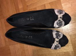 Balerin Pantoffeln Leder und cork