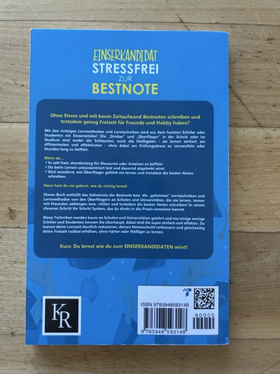 Libri: Buch Einserkandidat Stressfrei zur Bestnote – Nuovo (secondo la descrizione) da St. Urban venduto da uschi73 1