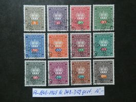 FL 1968-1969 Nr. D48-D59 gestempelt