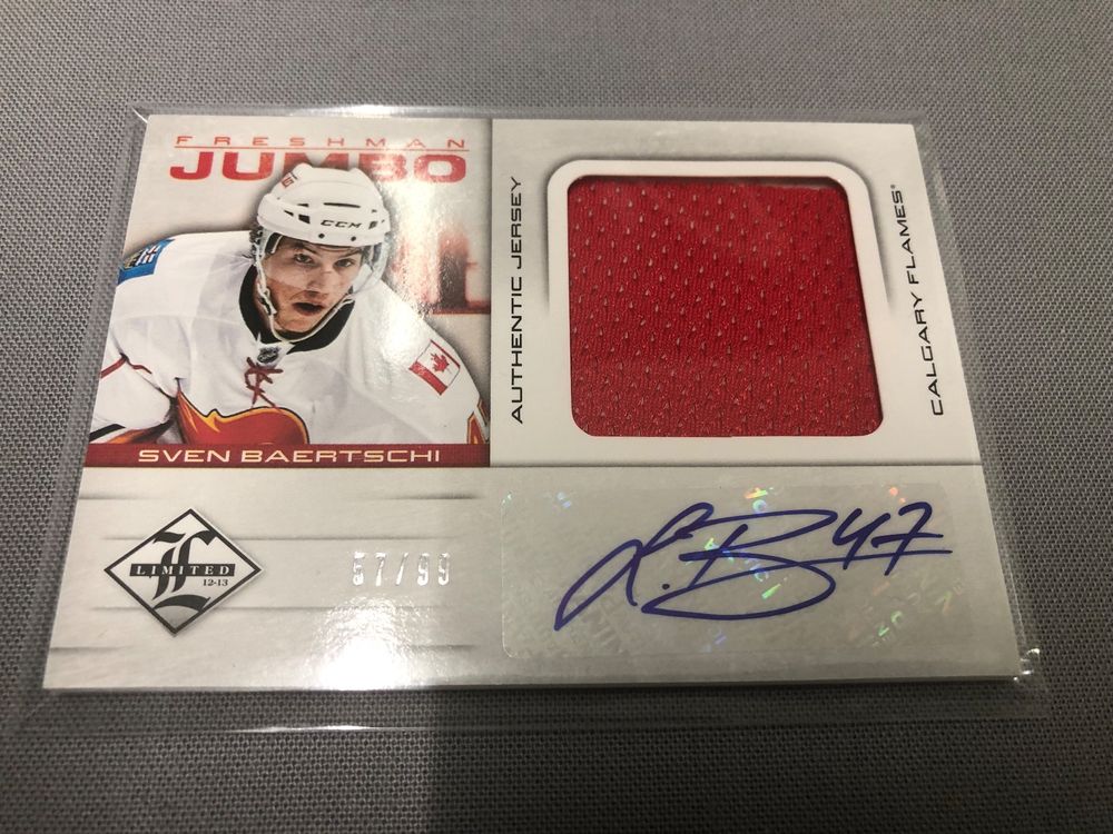 Sven Baertschi SCB NHL Hockey Jersey Card Limited Signiert | Kaufen Auf ...