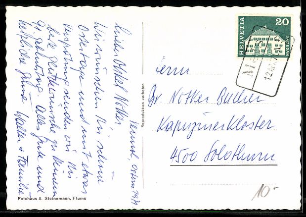 Cartoline postali: Mädris-Vermol, Vermol ob Mels, Kurhaus  – Usato da Berlin venduto da bartko-reher 1