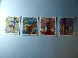 1996 Pro Patria B251 - B254 Kulturgüter ET Vollstempel