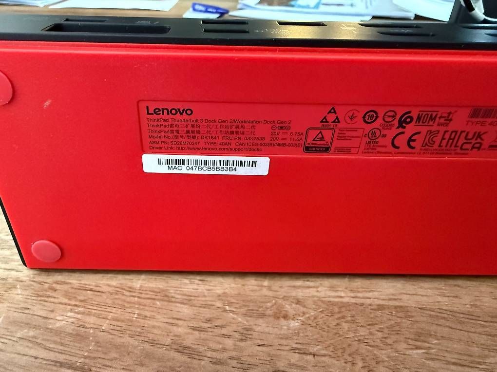 Dockingstation: ThinkPad Thunderbolt 3 Dock Gen 2/Workstation Dock Gen 2 – Gebraucht aus Stein am Rhein von fabio8260 1