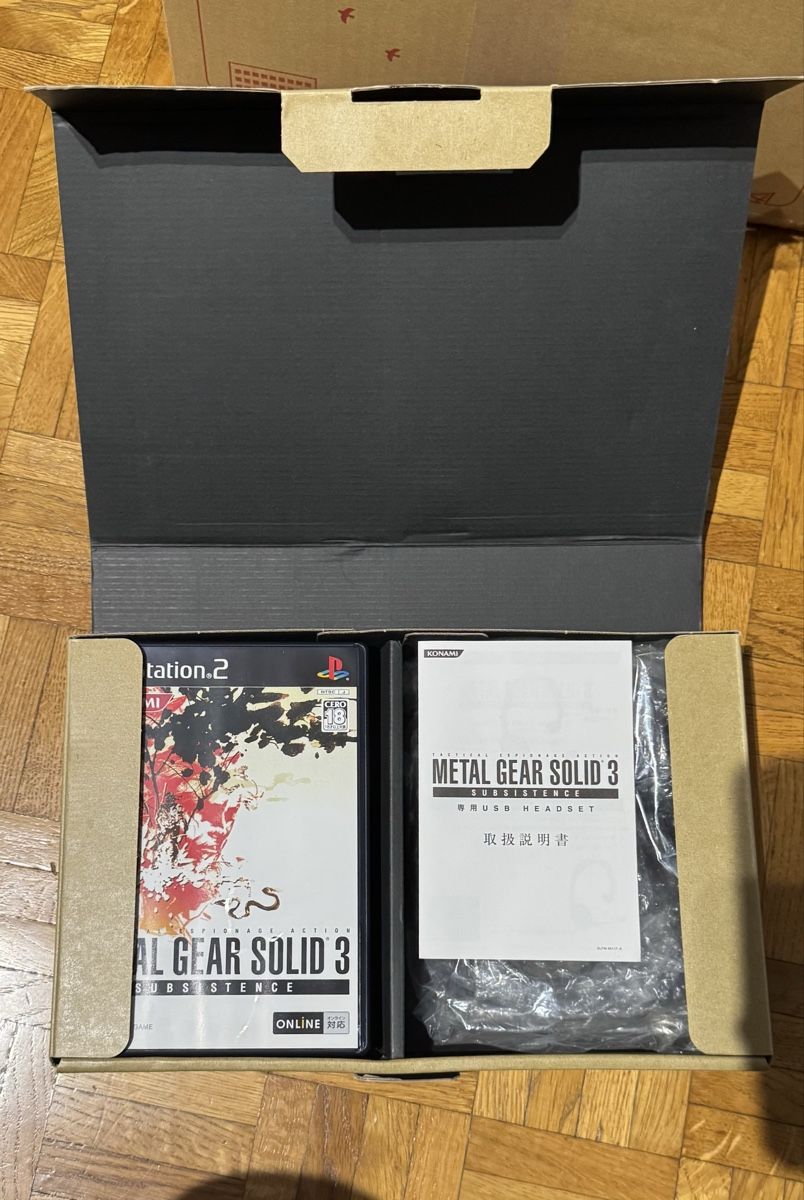 Jeux: Jeu PS2 Metal Gear Solid 3 Subsistence avec casque JAP – D'occasion à Ecublens VD par Snake_sama01 2
