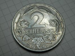 Österreich  2 Schilling, 1947