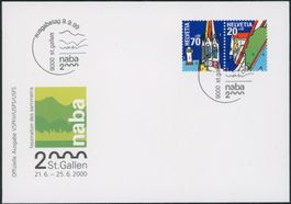 1999 - Naba I -Zusammenhängende-Blockausschnitte - FDC U1 ET