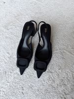 Zara Slingback Pumps, Black, Size 37