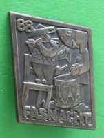 Basler Fasnachtsplakette Silber 1968
