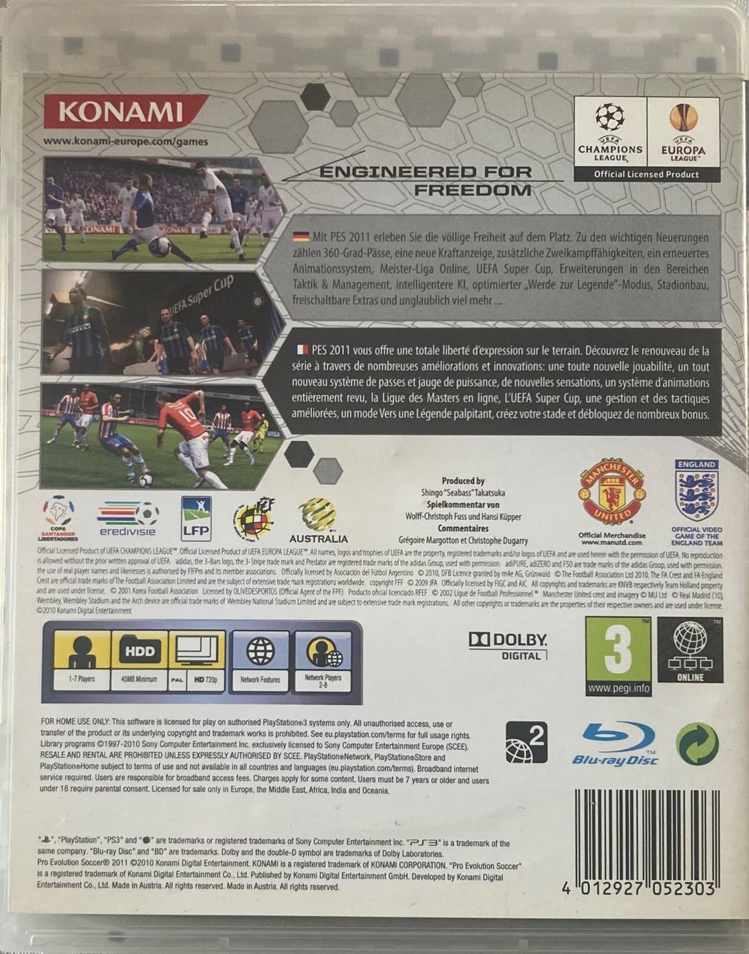 Spiele: PS3 - PES 2011 PRO EVOLUTION SOCCER – Gebraucht aus Poliez-Pittet von Newtown-Records 1