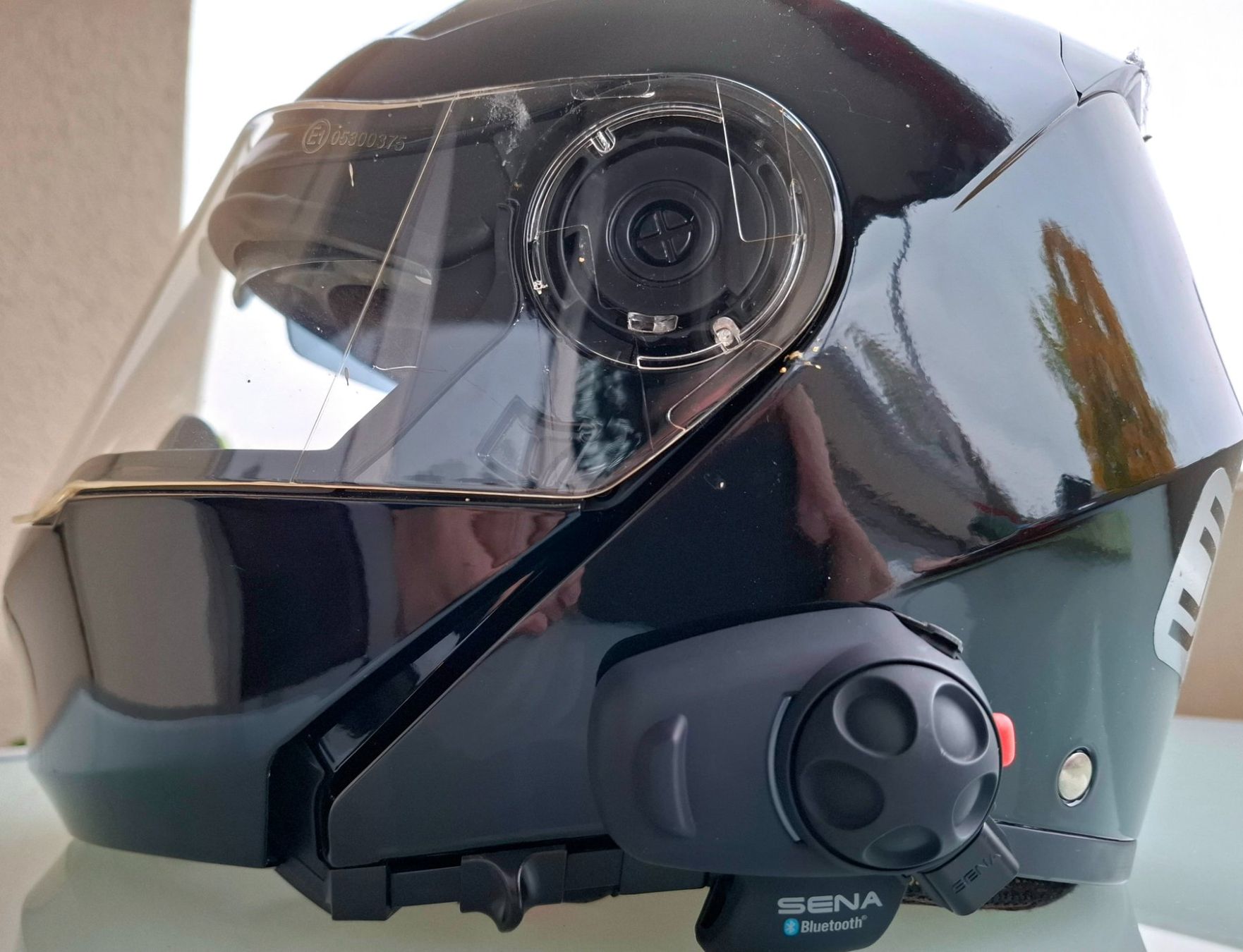 Caschi & visiere: Motoradklapphelm mit SENA SMH 5 – Usato da Unterentfelden venduto da handelskontor01