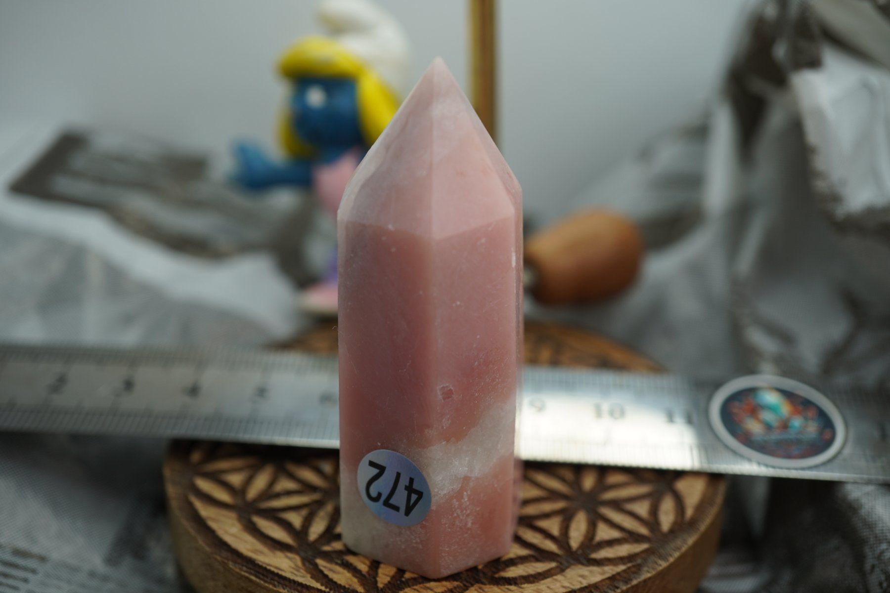 Mineralien & Heilsteine: Rosa Opal Peru   Spitze    6.5cm x 2,5cm – Neu und originalverpackt aus Eschenbach SG von topstone 1