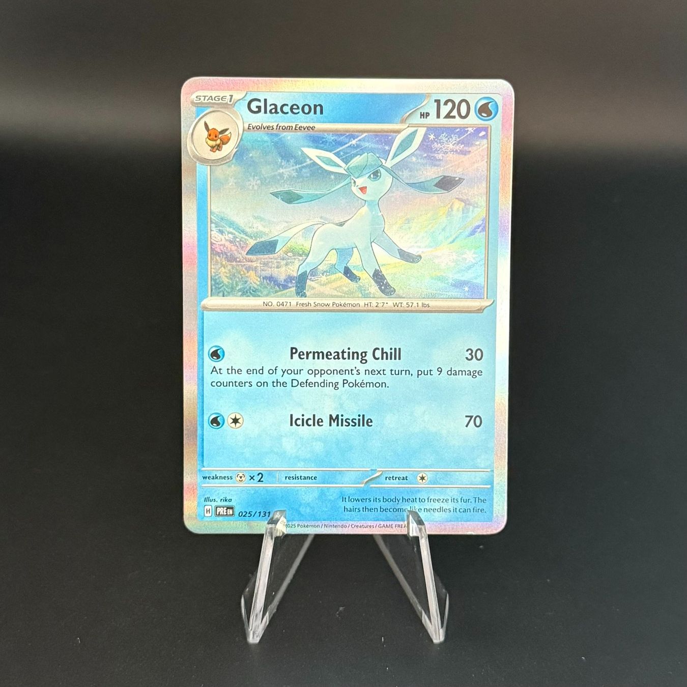 Pokémon Sammelbilder & Trading cards: Glaceon #25 Pokemon Prismatic Evolutions – Gebraucht aus Feuerthalen von Plazatoys
