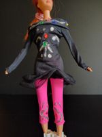 Barbie Vintage Outfit 4-tlg Set Kleid mit Leggins 90er Jahre