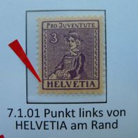 1917: J7 +Abart "Punkt links von H" "frische WALLISERIN"