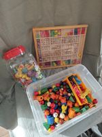 Bastelset Holzperlen und Buchstaben Sortiment gebraucht