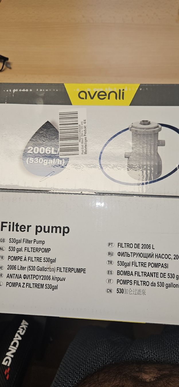 Riscaldamento: Filter Pumpe Pool 2006L/h – Nuovo e nell'imballaggio originale da Lengnau AG venduto da Pierpaolo1 2