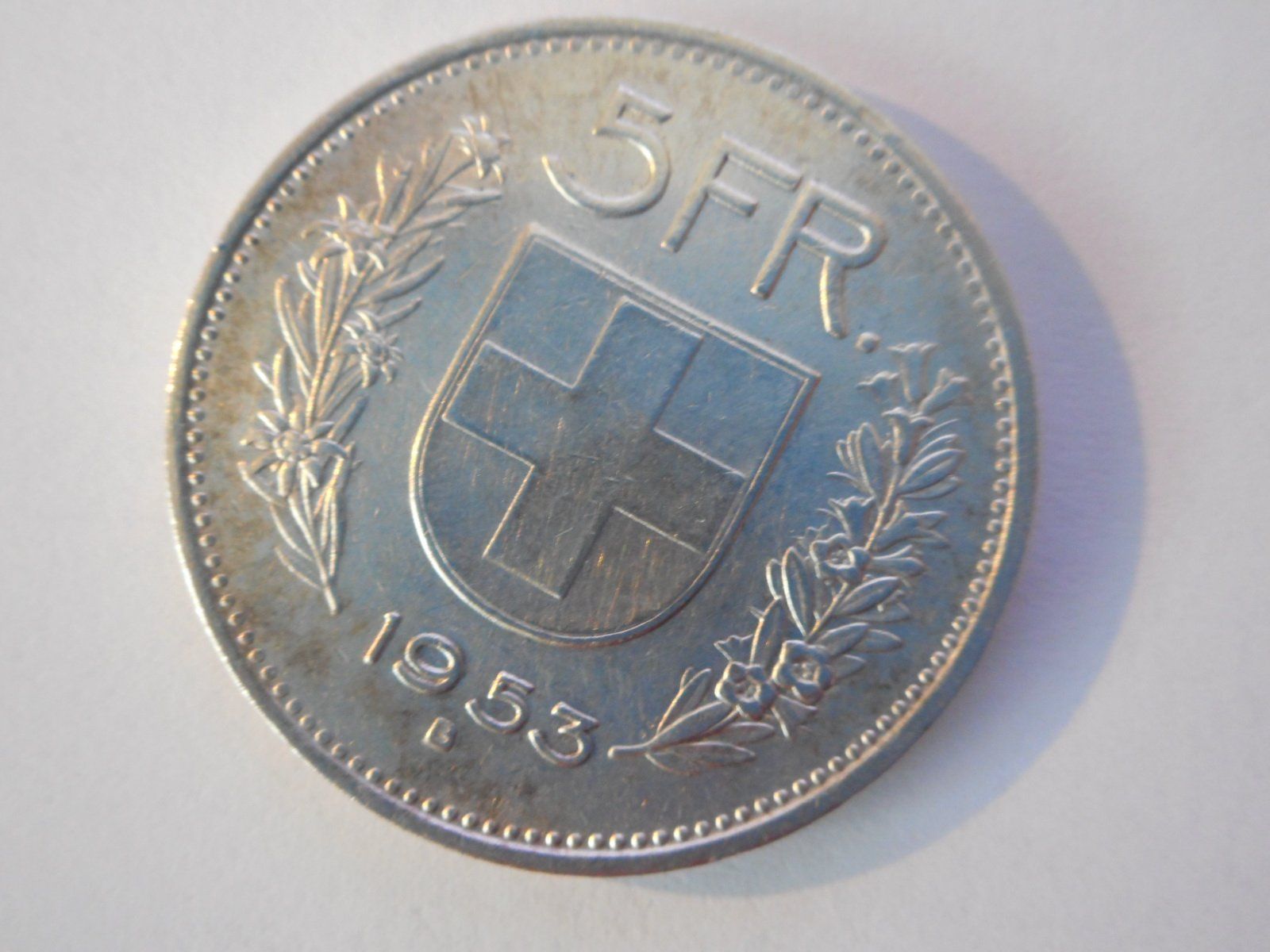 Tutti le monete: 5 Fr. 1953 silber vorz+ – Nuovo (secondo la descrizione) da Kriegstetten venduto da pizlad2010 2