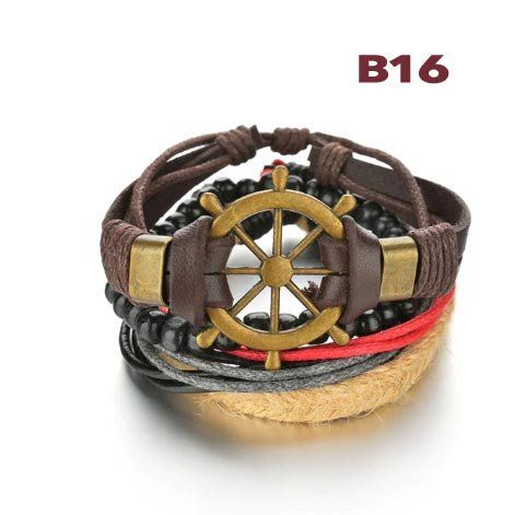 Bracciali & Braccialetti: Herren Leder Armband – Nuovo e nell'imballaggio originale da Liestal venduto da OMAROSHOP