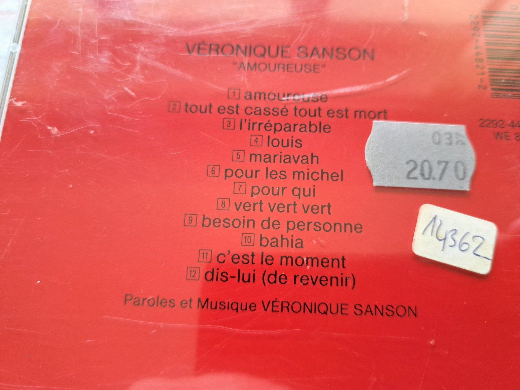 CD: Cd Véronique Sanson - Amoureuse – Usato da Pully venduto da bro_n52j 2