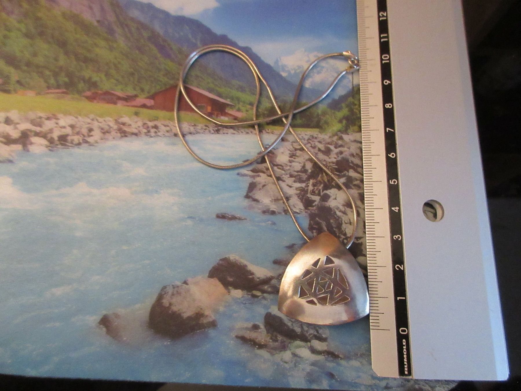 Ketten: Elegante Kette mit Anhänger, 925 Silber – Gebraucht aus Grenchen von Elenka 3