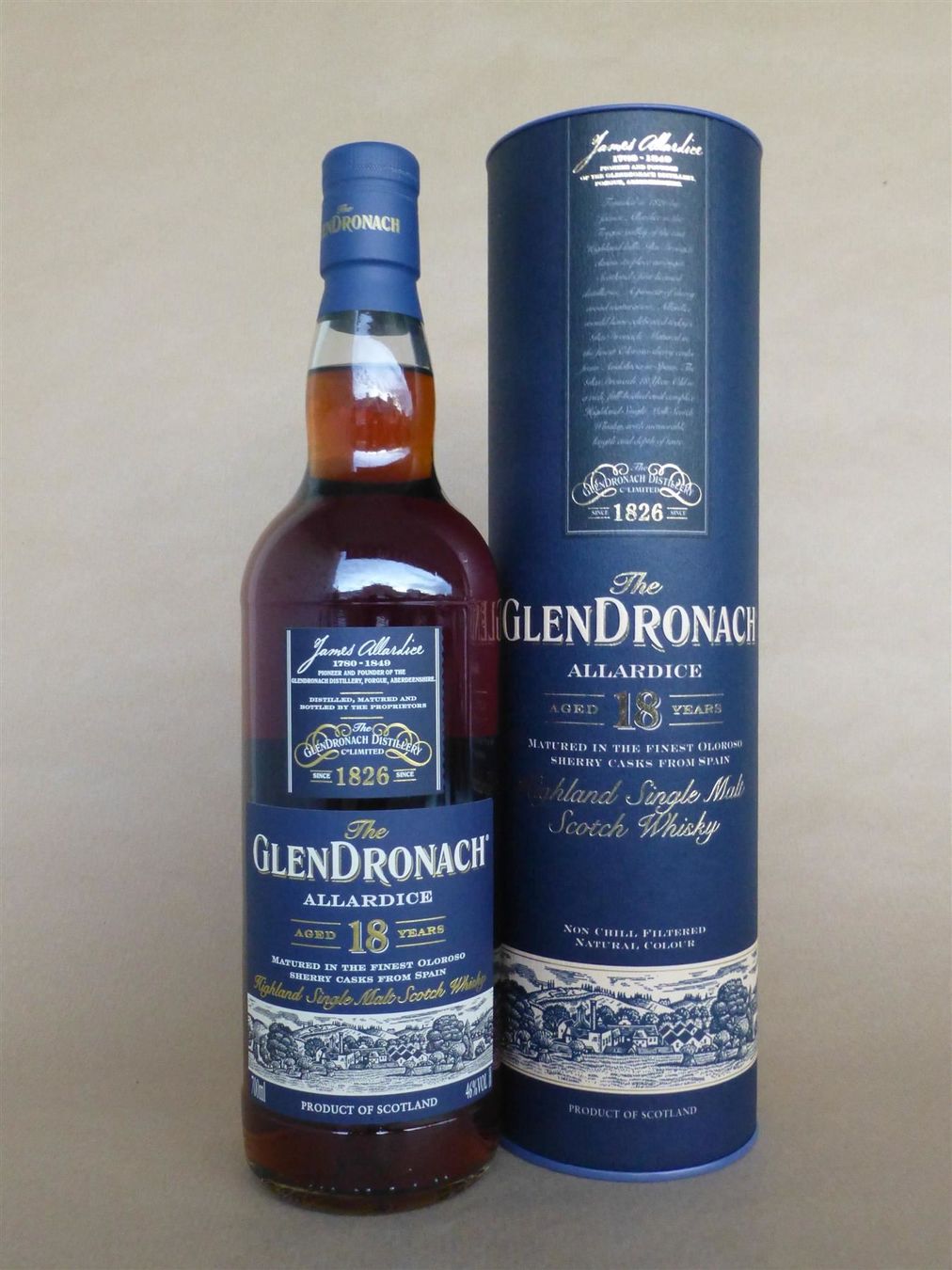 Glendronach Bevande alcoliche: GlenDronach Allardice - 18 Years – Nuovo e nell'imballaggio originale da Basel venduto da Falconis