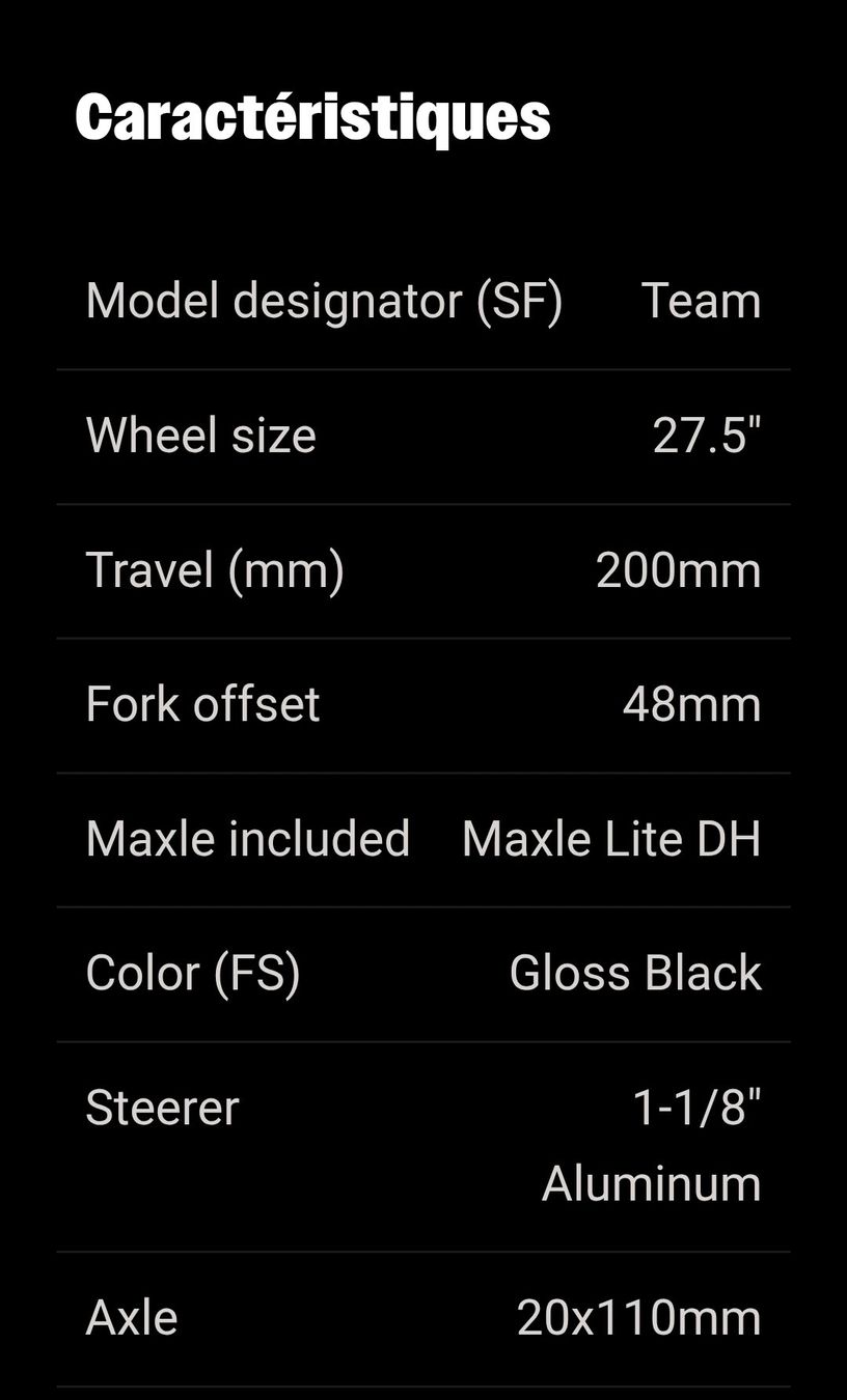 Rockshox Pezzi di ricambio: Fourche Rockshox Boxxer Team 2015 - 27.5" – Usato da Orbe venduto da Sdcr 8