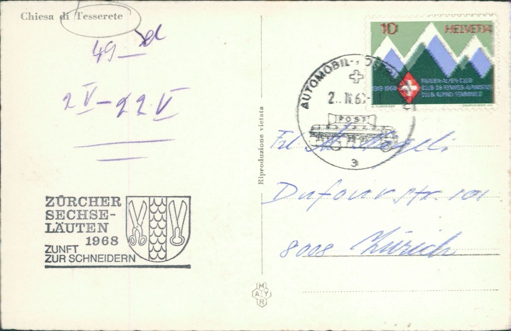 Cartes postales: Tesserete – D'occasion à Biasca par Blenio71 1