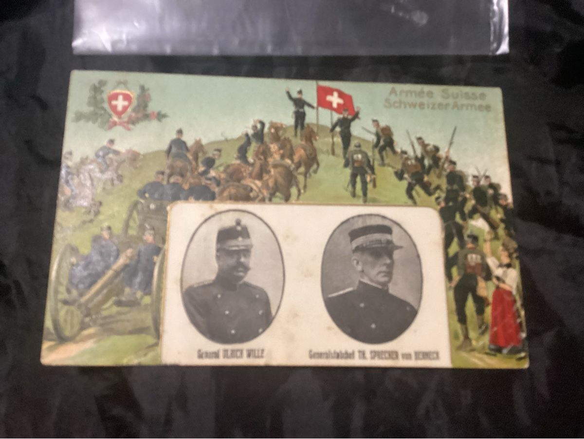 Cartoline postali: MILITÄR POSTKARTE 1914 – Usato da Münchenstein venduto da NoSu98