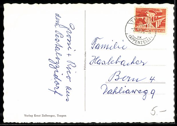 Cartoline postali: AK Trogen, Pestalozzidorf – Usato da Berlin venduto da bartko-reher 1