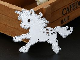 KLEINES EINHORN STANZSCHABLONE