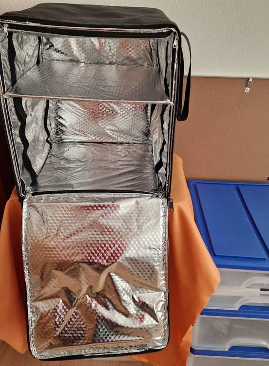 Isolierter Lebensmittel-Lieferrucksack - Wasserdichte Pizzatasche 35x20x40cm Für Lieferungen