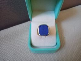 Sehr schöner Herrenring mit Lapislazuli