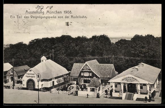 Cancelleria postale: München, Ausstellung München 1908, ein – Usato da Berlin venduto da bartko-reher