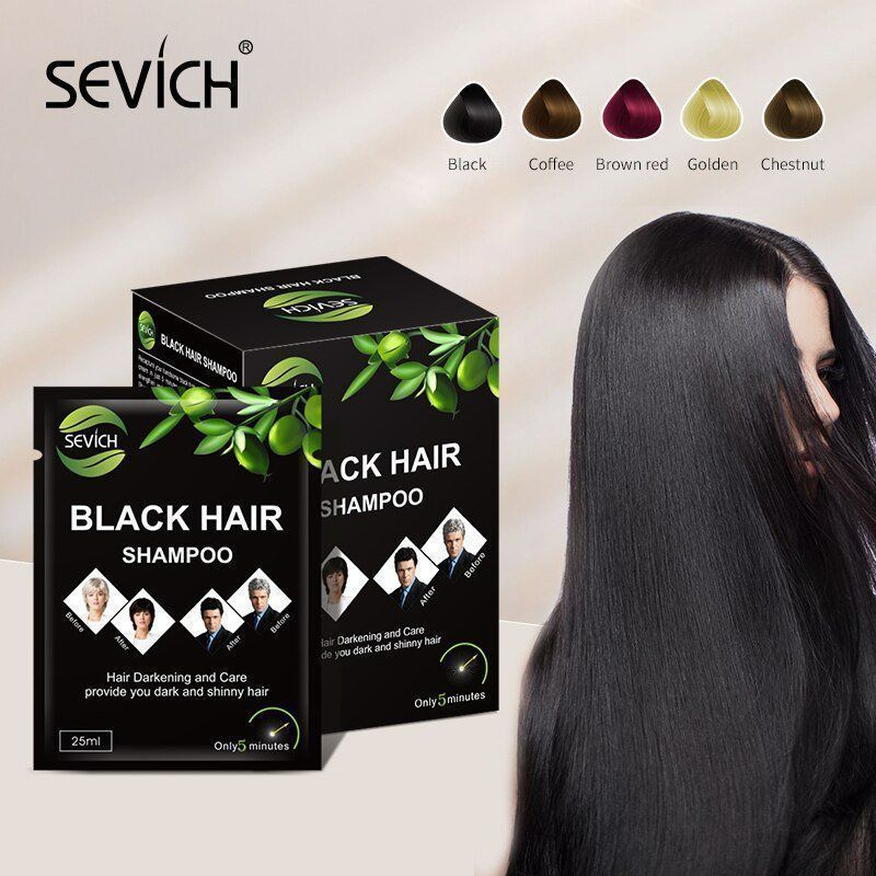 Färbemittel: Sevich Schwarz Haar Farbstoff Shampoo – Neu und originalverpackt aus Uerkheim von Justi.y 1