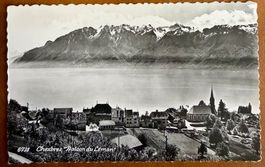Chexbres - Vue du village. Vers 1960