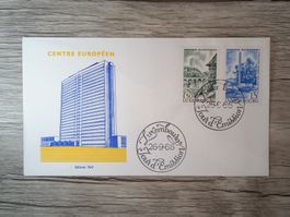 TR47 Enveloppe + Timbre Luxembourg 1966