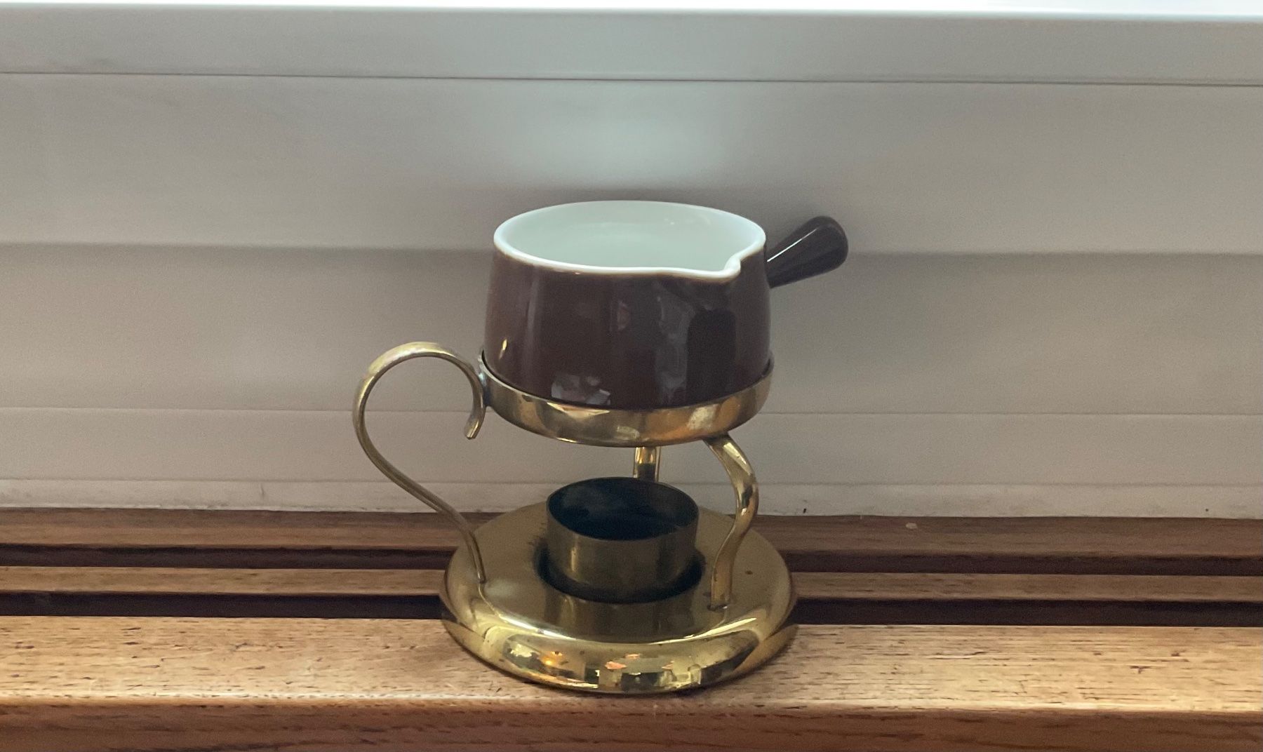 Tutte le decorazioni: Vintage Stövchen Brenner mit Pfännchen Langenthal Deko – Usato da Aarau venduto da Galaktos