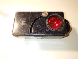 Antike SBB Taschenlampe / Kondukteur mit zus. Rotfilter
