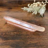 ✲ Roter Lemurian Quarz mit Hämatit Oxidiation ✲ 57g / 127mm