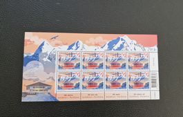 Schilthorn-Piz Gloria 50 Jahre Briefmarkenbogen postfrisch